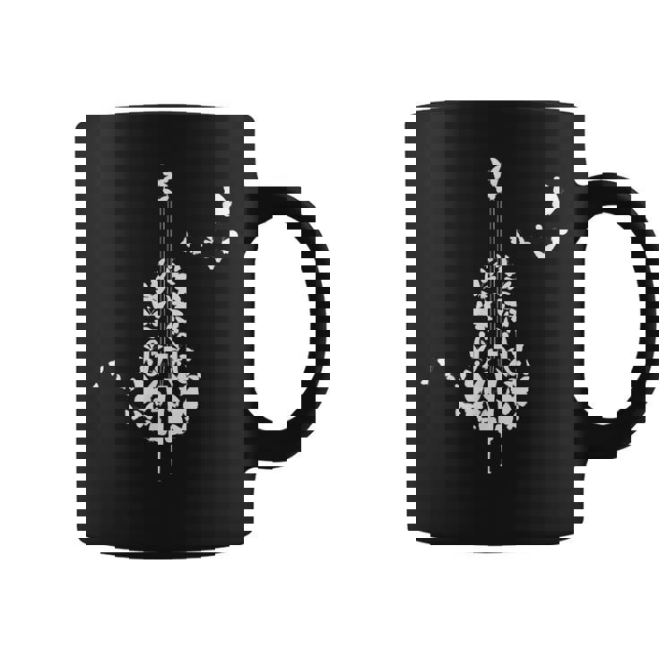 蝶とコントラバス コーヒーマグ