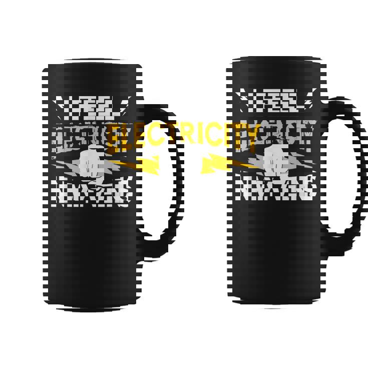 血管に電気を感じる 電気工事士 コーヒーマグ