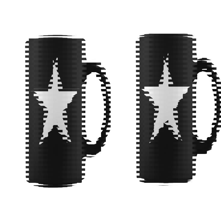 複数の色の白い星 長袖tシャツ コーヒーマグ