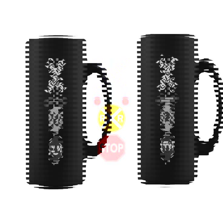 鉄道 踏切 標識 電車 作業員 エンジニア Railfan コーヒーマグ