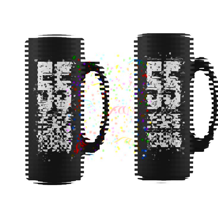 面白い 55 歳 若い55歳の誕生日おめでとうシャツ 男性用 女性用 コーヒーマグ