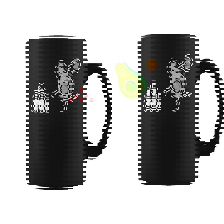 面白い アボカド カートゥーン ボウリング チーム ケグラー コーン ギフト コーヒーマグ