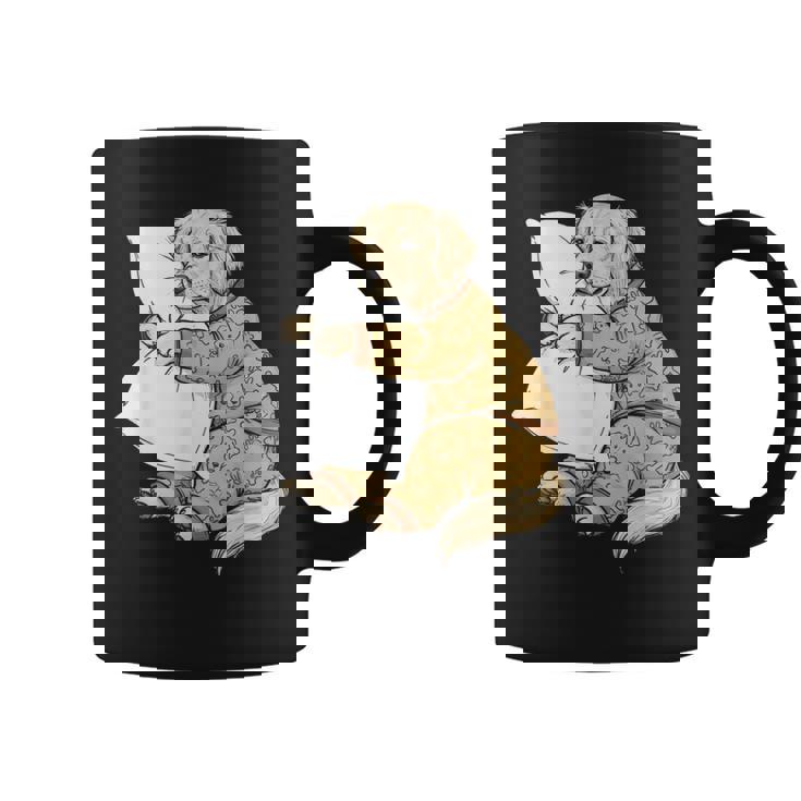 面白い スリーピー ゴールデンレトリバー パジャマ メンズ レディース キッズ コーヒーマグ