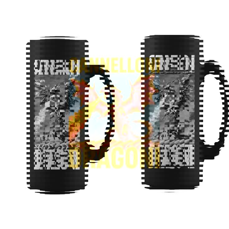 面白いai生成パスタドラゴン ブレイン カネローニ ドラゴニ コーヒーマグ