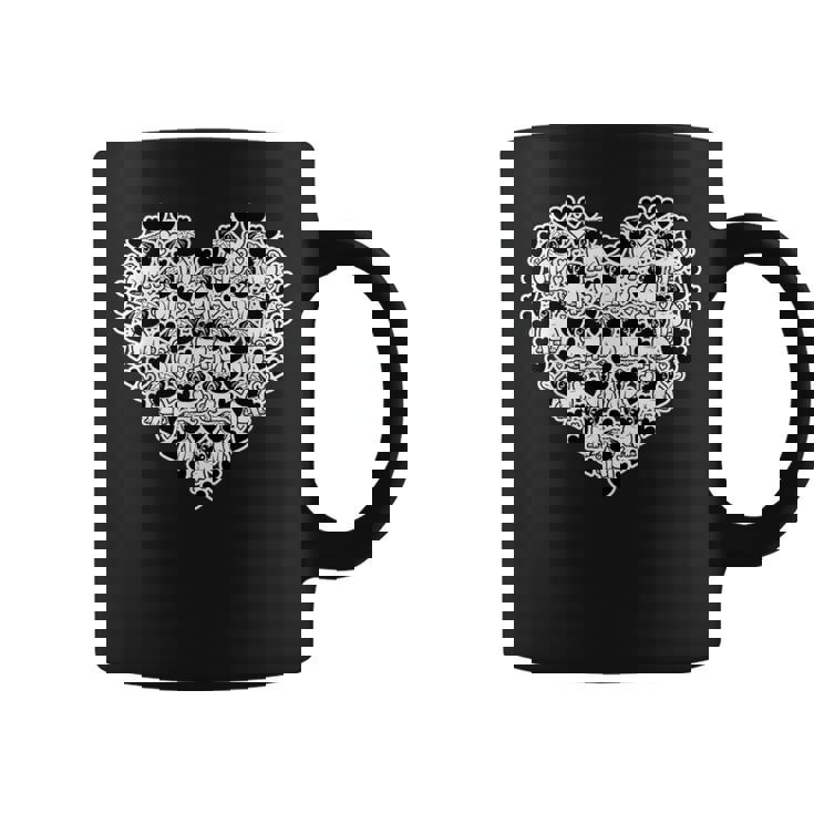 面白いtシャツ パグ 犬 ハート イヌ メンズ 犬好き グッズ かわいい おもしろ 面白い 服 ネタ コーヒーマグ