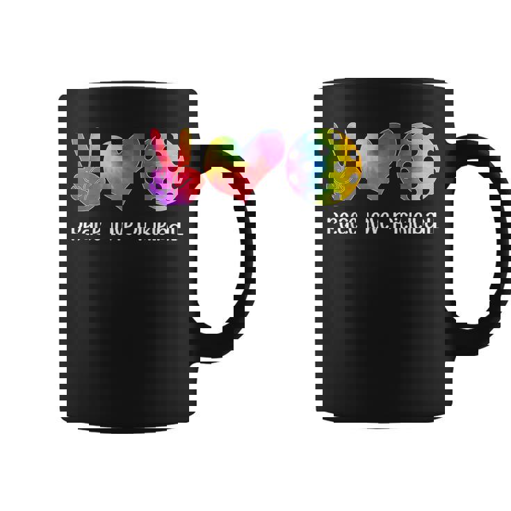 面白いピックルボール タイダイ 引退した平和愛のピックルボール コーヒーマグ