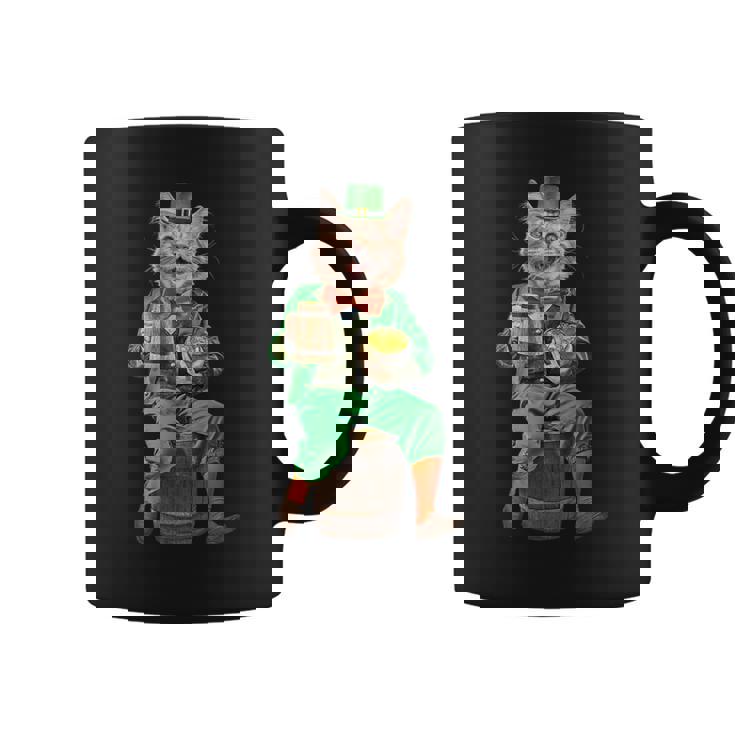 面白いレプラコーン猫、ハッピーセントパトリックデー コーヒーマグ