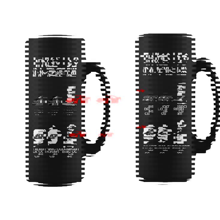 面白い車好き空き時間の車でやること コーヒーマグ