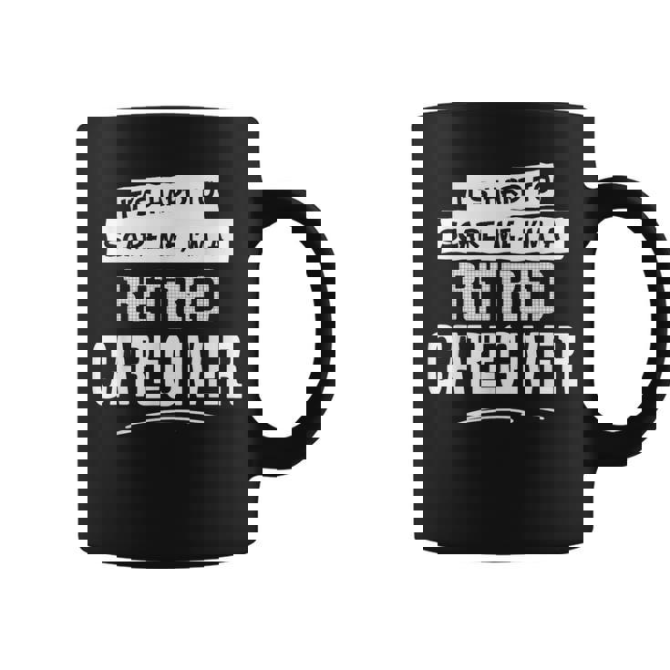 面白い退職介護用シャツ 男女兼用 コーヒーマグ