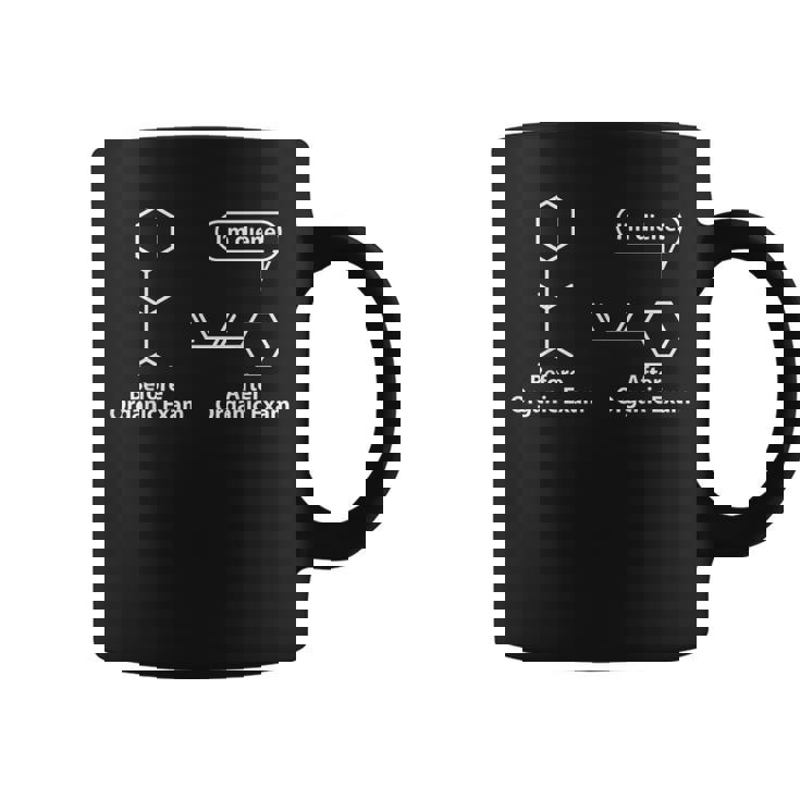 面白い駄洒落-有機化学試験後の前-私は奉仕する コーヒーマグ