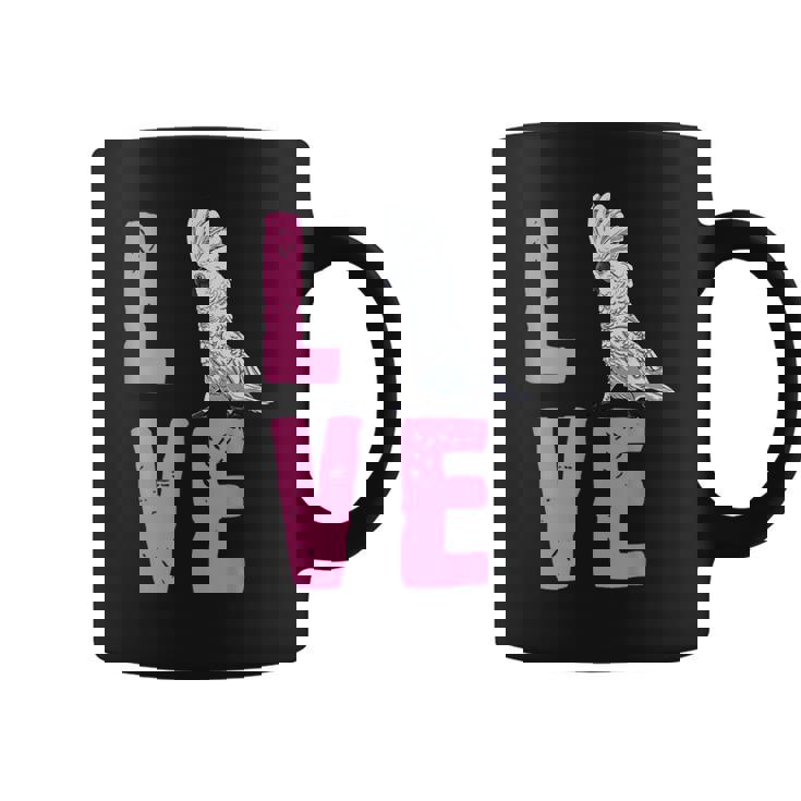 面白い鳥の恋人の贈り物-タイハクオウム コーヒーマグ