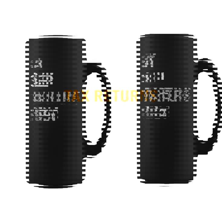 食べる睡眠確定申告繰り返し課税シーズン コーヒーマグ