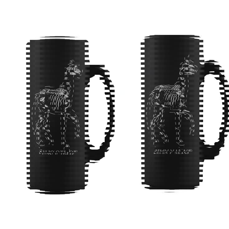 馬の骨格系 スタディ エクウス フェラス 馬の恋人 ビンテージ コーヒーマグ