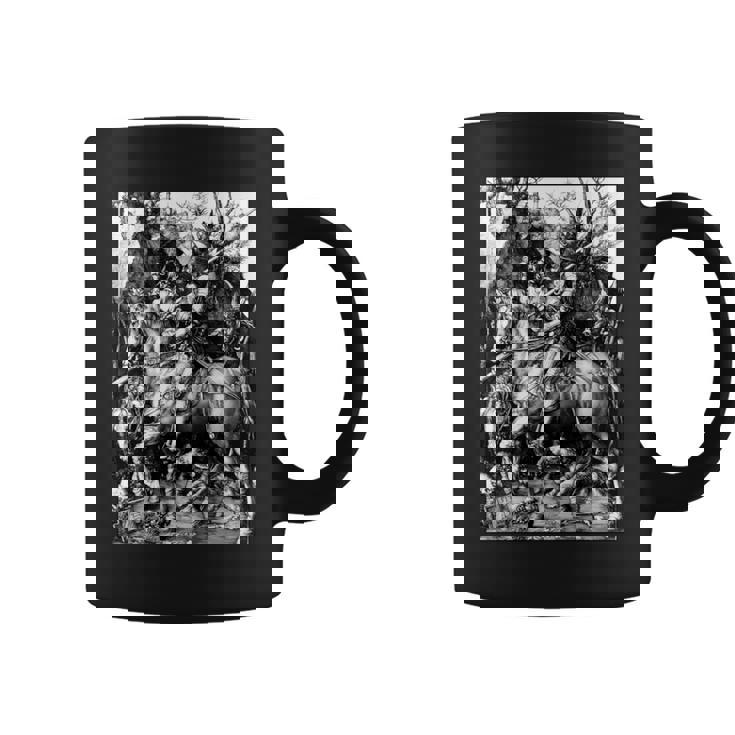 騎士と死と悪魔 アルブレヒト・デューラー1513 長袖tシャツ コーヒーマグ