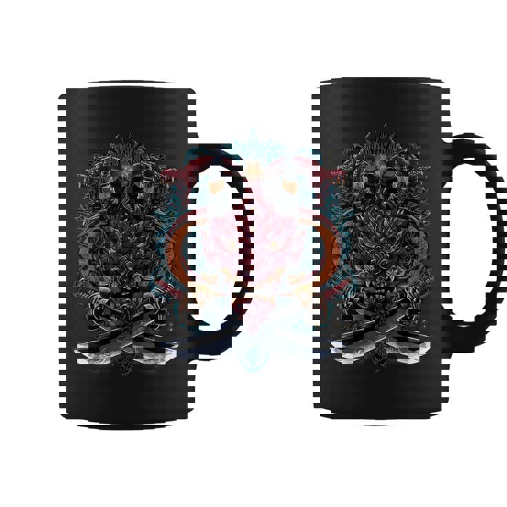 鬼魔悪魔日本の般若の面 コーヒーマグ