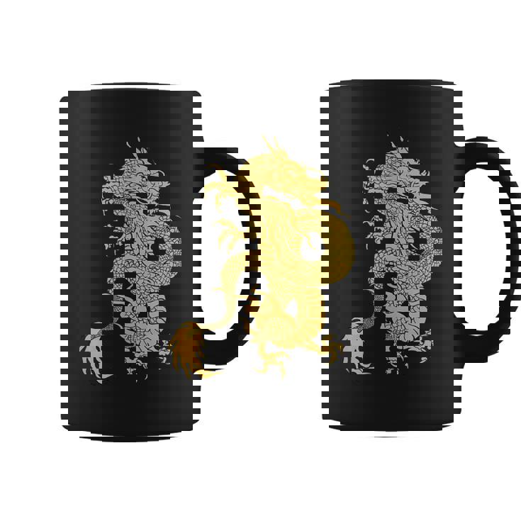 黄金龍 龍 幸運 富裕 幸せ 星 コーヒーマグ