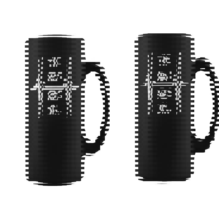 鼓動は続く 心電図のようなリズムとモチベーション コーヒーマグ