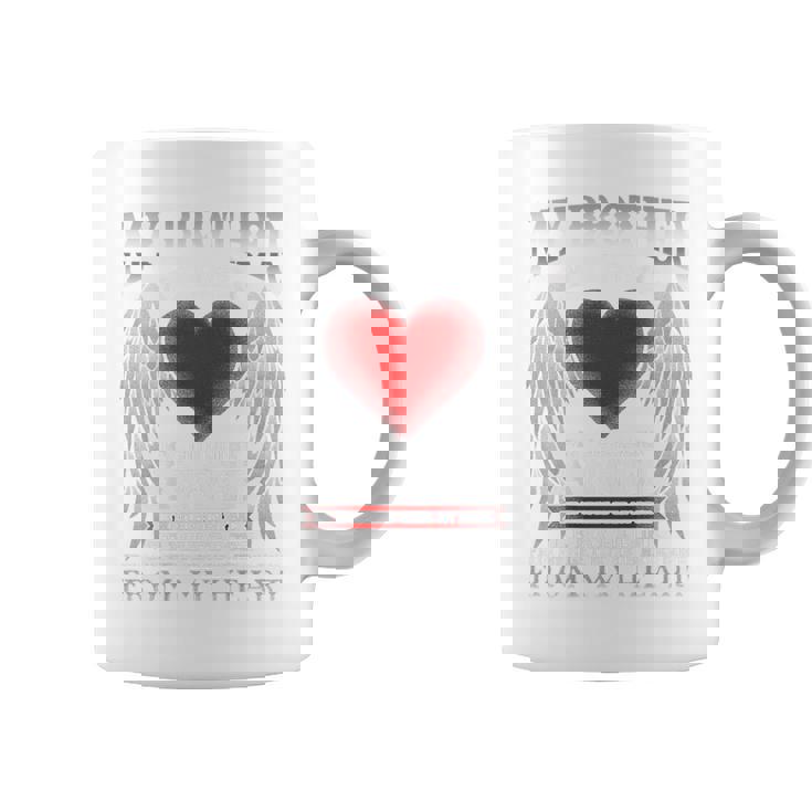 バックプリント My Guardian Angel Brotherメモリアル コーヒーマグ