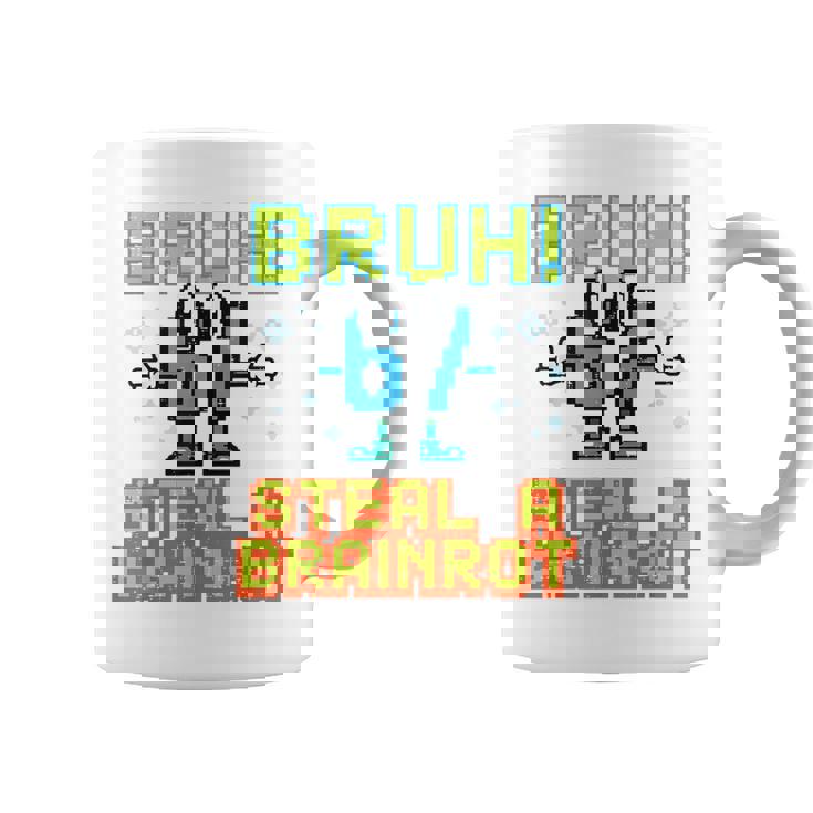 67 Bruhteal A Brainrot Meme 6 7 男の子 女の子 キッズ ユース コーヒーマグ