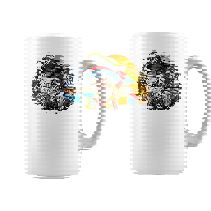 Beer Dad Piratehark グラフィック 漫画 海 アドベンチャーシャツ コーヒーマグ