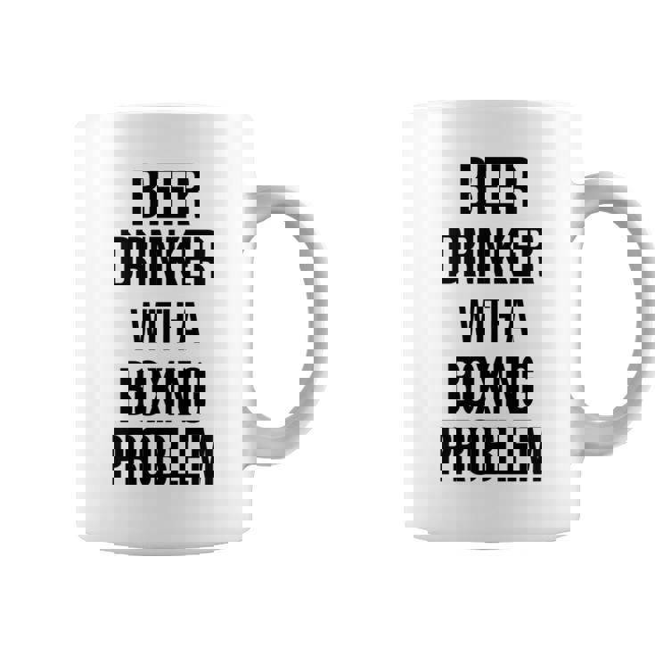 Beer Drinker With A Boxing Problem おもしろワークアウトボクサー 長袖tシャツ コーヒーマグ