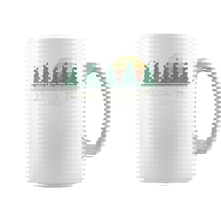 Cupertino Ca ヴィンテージ スローバック レトロ 70年代デザイン コーヒーマグ