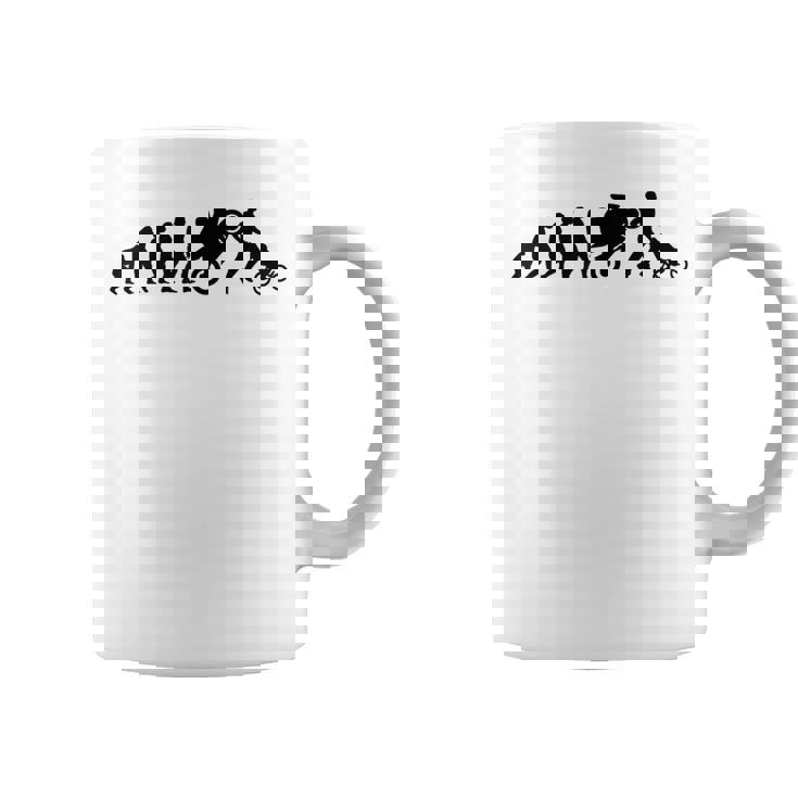 Evoluzione Biker Divertente Papà Motociclista Motociclista Tazze