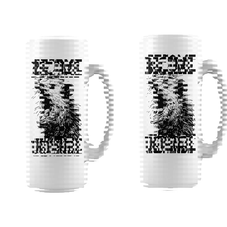 Raccoon Become Ungovernable ビンテージ グラフィック パンダ ミーム コーヒーマグ