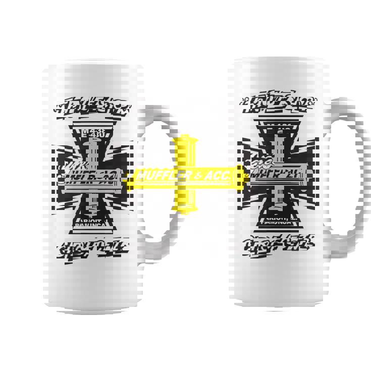 Gene's Mufflers アイアンクロス コーヒーマグ