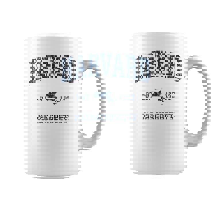 Harvard マサチューセッツ州 ヴィンテージ スポーツ デザイン ネイビー プリント コーヒーマグ