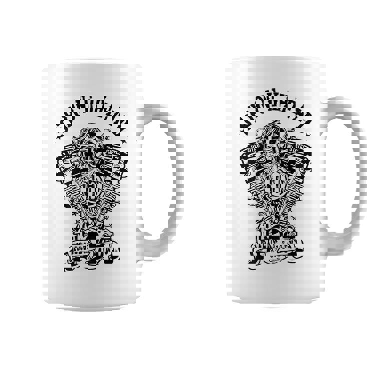 Hdhovelhead アメリカンバイクレジェンドtwin エンジンスカル コーヒーマグ