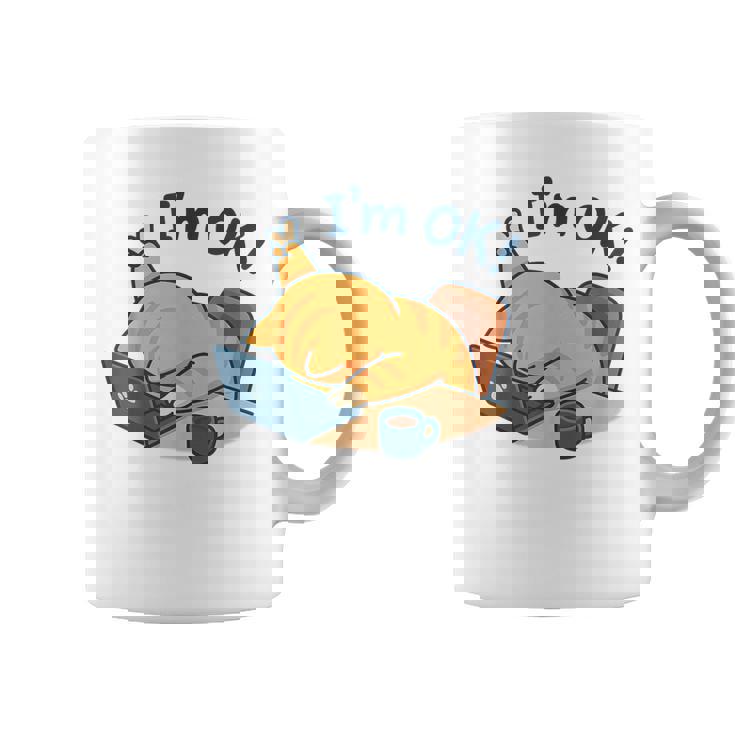 I'm Ok おかしな猫 在宅勤務 コーヒーミーム コーヒーマグ