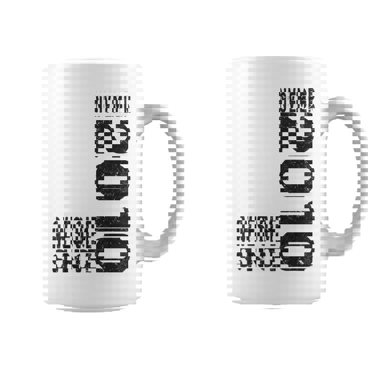 Impresionante Desde Noviembre 2010 Nacido En 2010 Noviembre Cumpleaños Taza de café