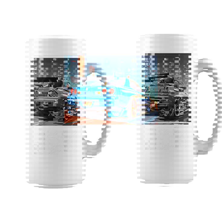 Jdmナイトドリフトレースカー東京スカイラインデザイン。 コーヒーマグ