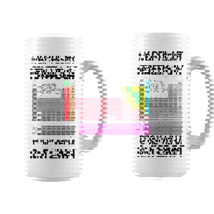 Juego De Palabras De Química Divertido Con Tabla Periódica Taza de café