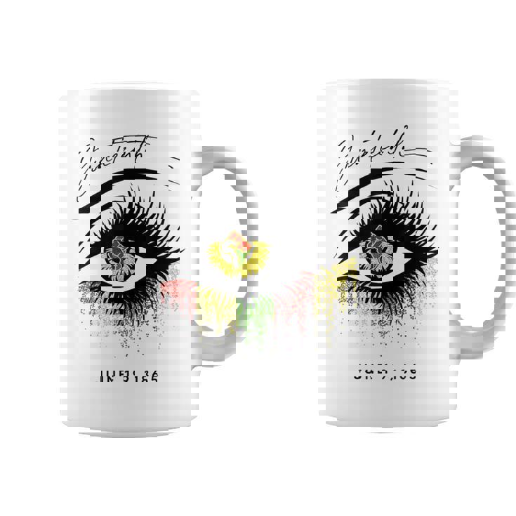 Junenth まつげ アフリカの目 美しい コーヒーマグ