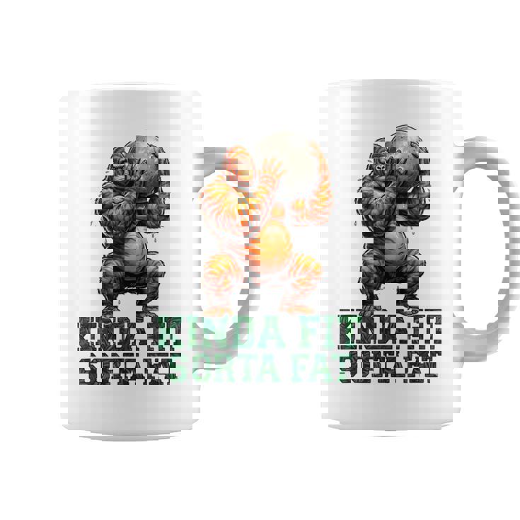 Kinda Fitorta Fat Gorilla ヘビーウェイトリフティング 面白いジム コーヒーマグ