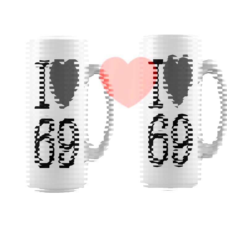 I Love 69 ファニーtシャツ コーヒーマグ