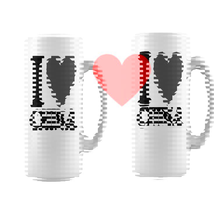 I Love China I Heart China コーヒーマグ