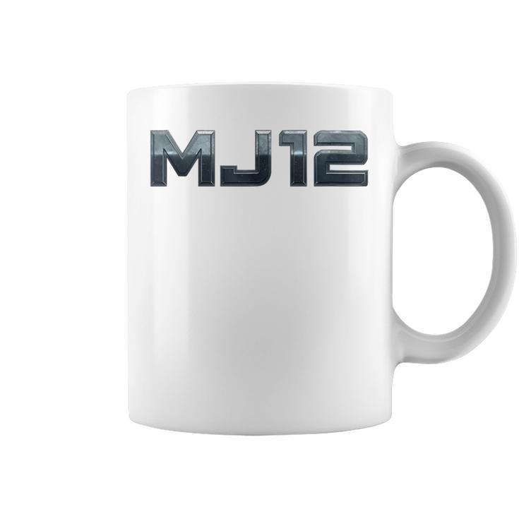 Mj12 Ufoci-Fi Graphic Diseño Retro De Nave Espacial Alienígena In Mangas Taza de café