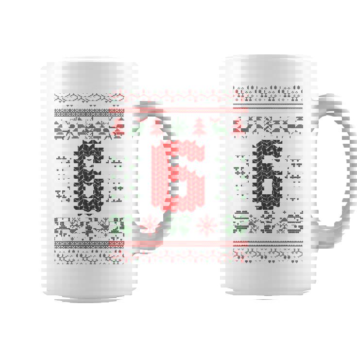 Number 6 Santa Ugly Christmas Coffee Mug