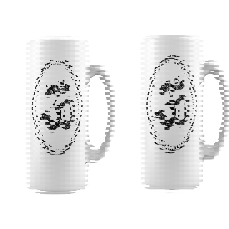 Om スピリチュアルシンボル ヨガ 瞑想 オーム コーヒーマグ