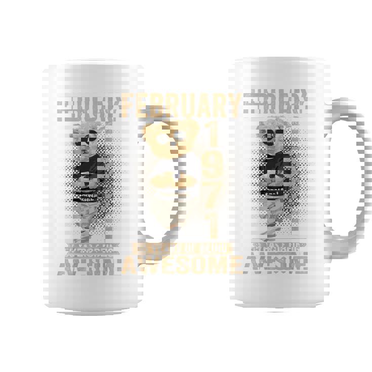 On Back 1971年2月 55歳の誕生日 55歳 テディベア コーヒーマグ