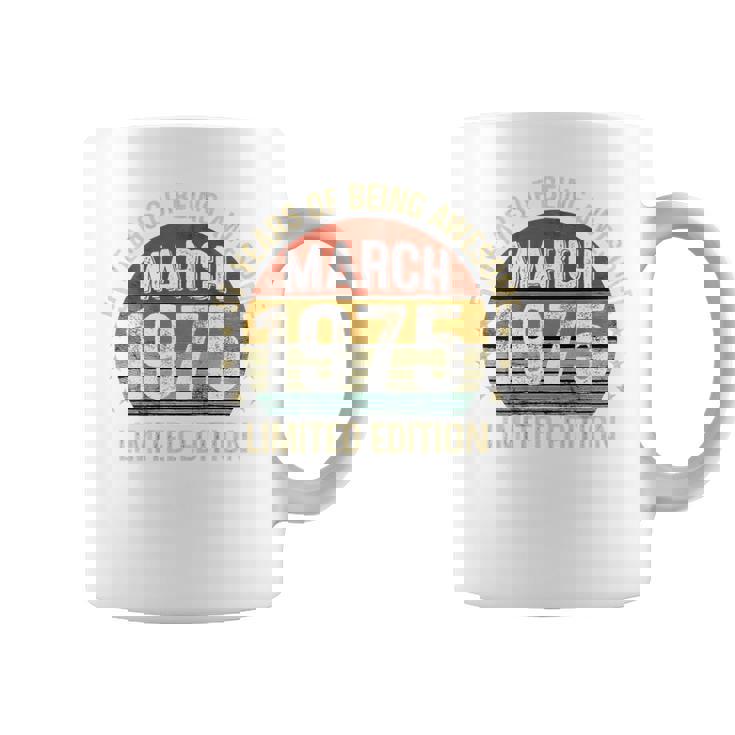 On Back 3月の誕生日 Est 1975年限定版 51St コーヒーマグ