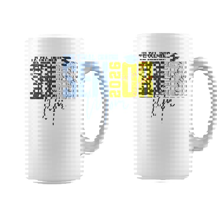Retro The Final Inning Senior Softball Mom Class Of 2026 Coffee Mug