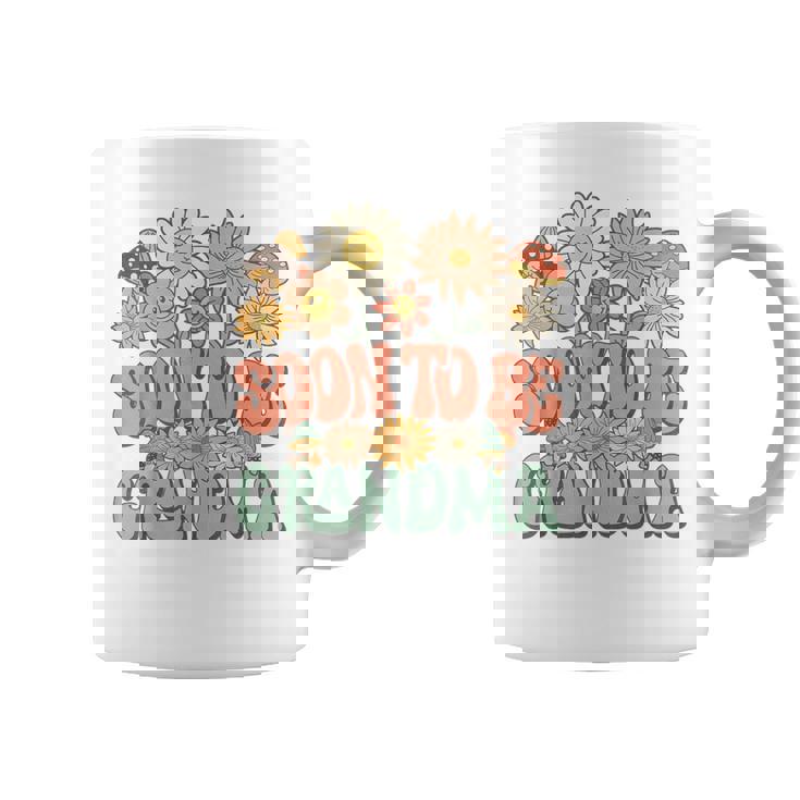 Soon To Be Grandma Expecting Baby Daisy Groovy Wildflower コーヒーマグ