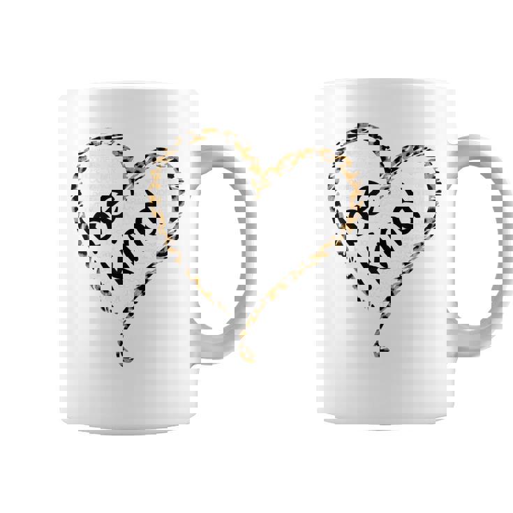 Unity Day Orange Leopard Heart Be Kind Coffee Mug