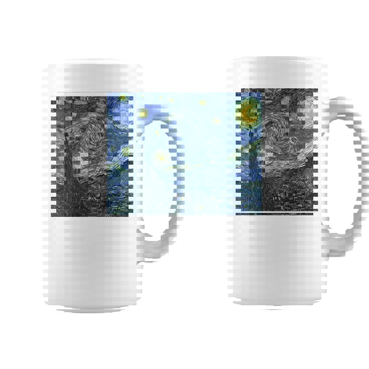 【バックプリント・背中側】ゴッホ／星月夜【世界の名画】高精細画質 フィンセント・ファン・ゴッホ 美術館アート コーヒーマグ