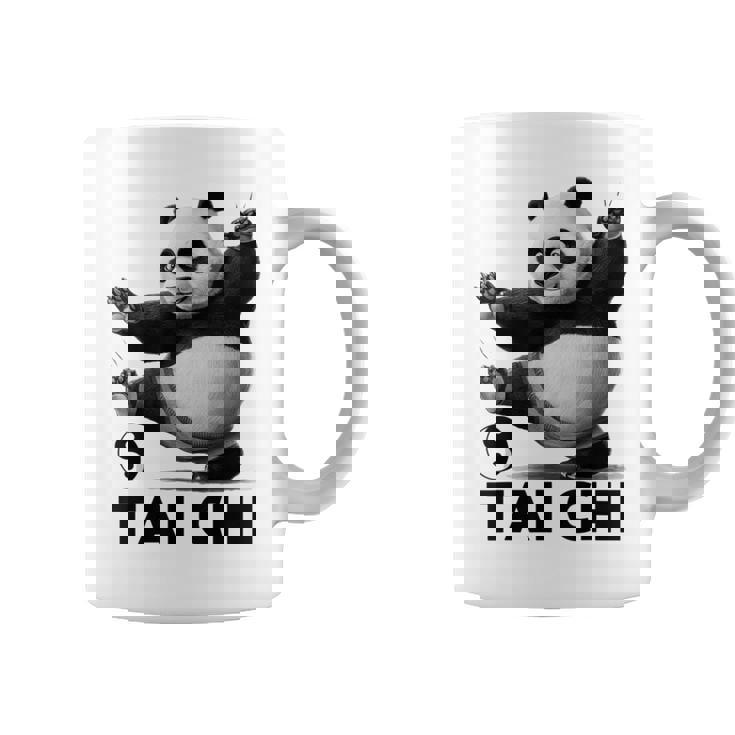 おもしろパンダ 動物 太極拳 格闘技 陰陽バランス コーヒーマグ