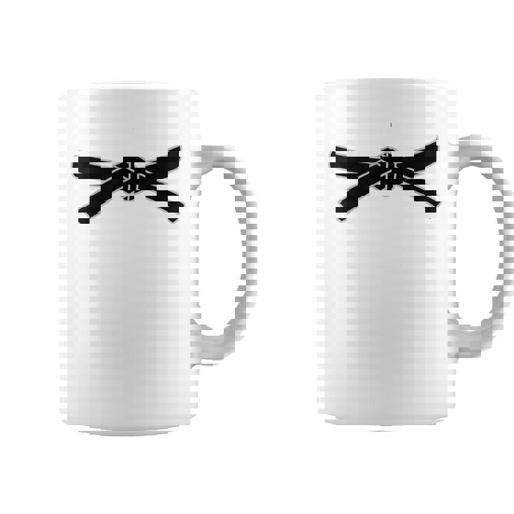 かっこいい日本武道空手柔道黒帯 コーヒーマグ
